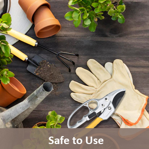 Gardening Scissor Stainless Steel Garden Snip with Safety Lock Garden Shears Sharp Cutter Pruners Scissor for Lawn, Garden & Potted Plants