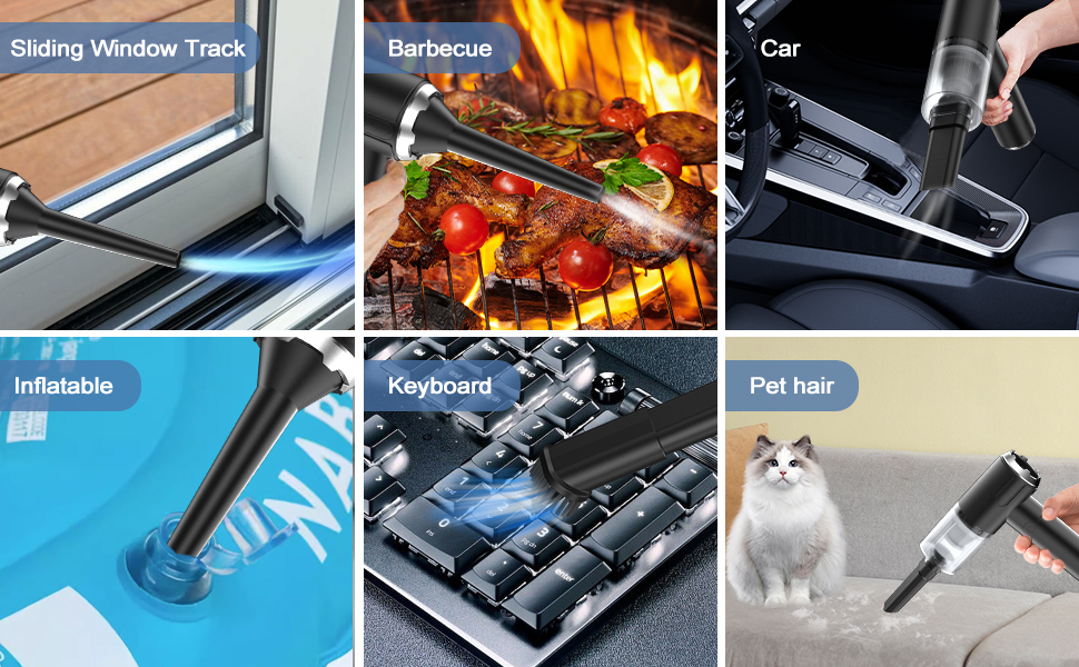 Cordless Handheld Vacuum Cleaner for Home || 3 in 1 Car Vacuum 120W High-Power || Wireless Vacuum Cleaner Home Car Dual USB Rechargeable || Portable Car Vacuum Cleaner (M, 1, Count)