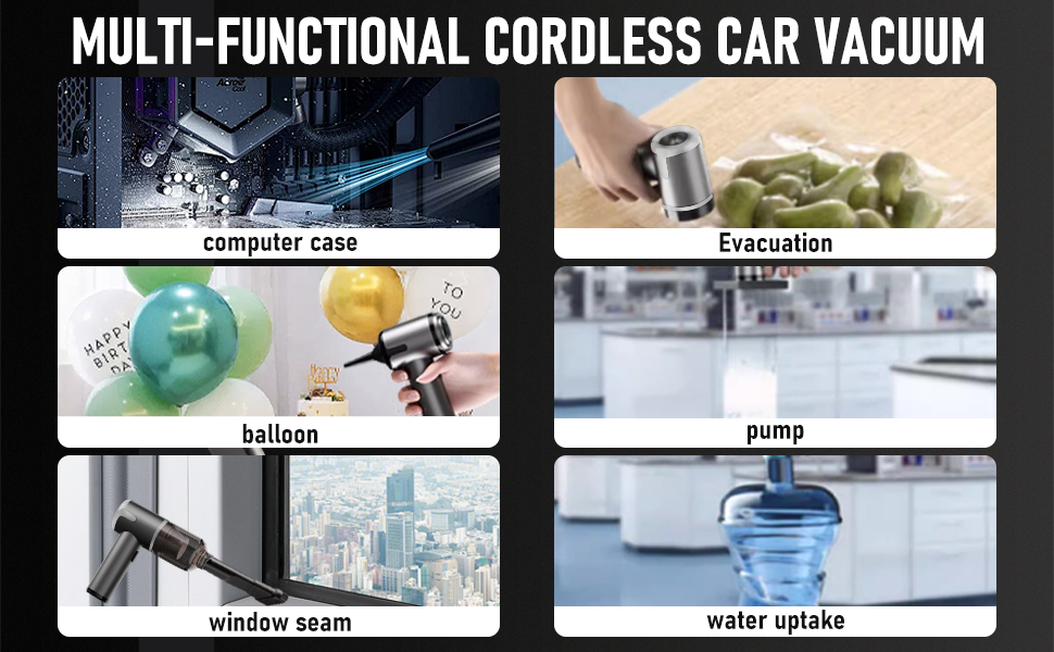 Cordless Handheld Vacuum Cleaner for Home || 3 in 1 Car Vacuum 120W High-Power || Wireless Vacuum Cleaner Home Car Dual USB Rechargeable || Portable Car Vacuum Cleaner (M, 1, Count)