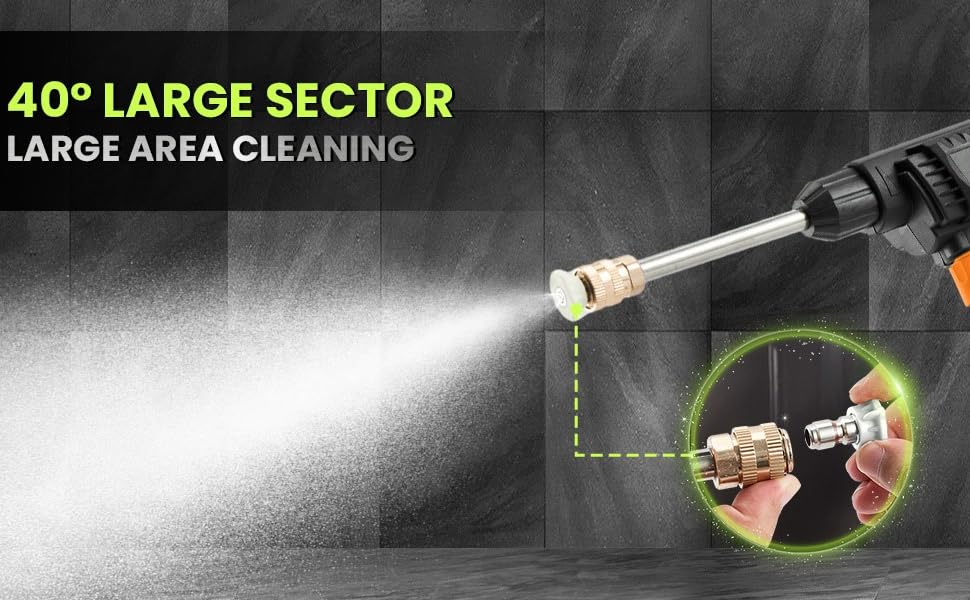 Cordless Portable Wireless Pressure Washer Gun 48V 12000mah High Pressure Water Gun for Car Wash Bike Washing Cleaning| Adjustable Nozzle and 5M Hose Pipe