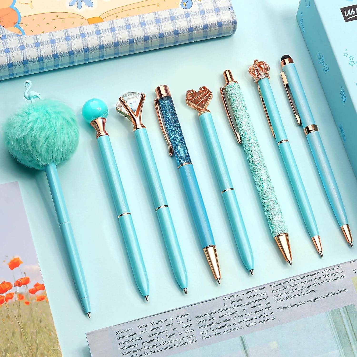 FANCY PENS SET ( 8PCS )
