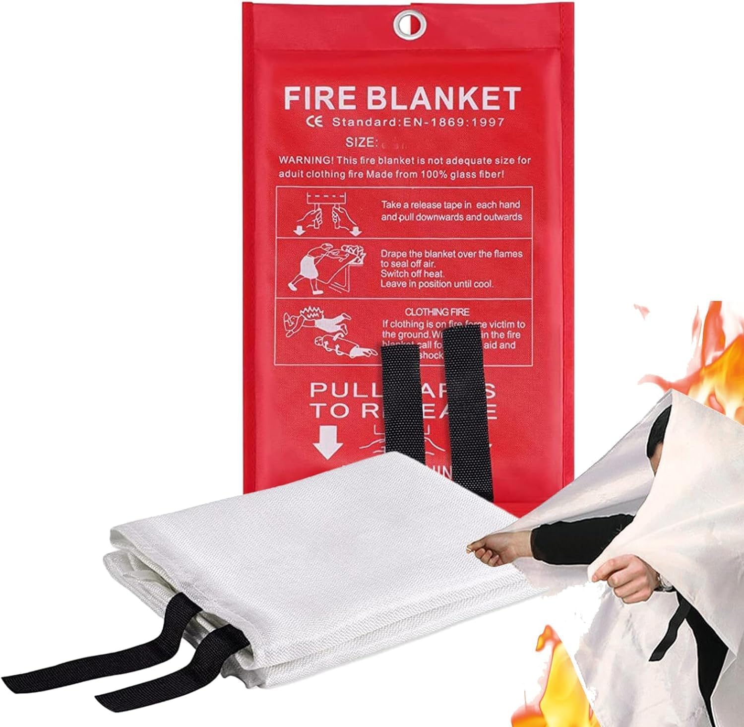 FIRE EXTINGUISHING BLANKET 100X100CM