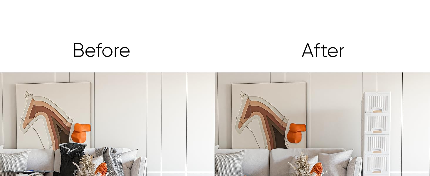 Plastic Storage Cabinet Cupboard (White, 4XL)